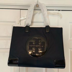 Tory Burch Patent Ella Tote Bag Black (New With Tags)